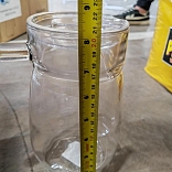 JARRA DE VIDRIO DE 1.2 LITROS CON TAPA ACRILICO
