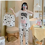 PIJAMA KAWAI 3 EN 1 (POLO+ PANTALÓN Y SHORT