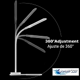 LAMPARA LED TACTIL RECARGABLE CON CARGADOR INALAMBRICO PARA CELULAR 