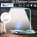 LAMPARA LED TACTIL RECARGABLE CON CARGADOR INALAMBRICO PARA CELULAR 