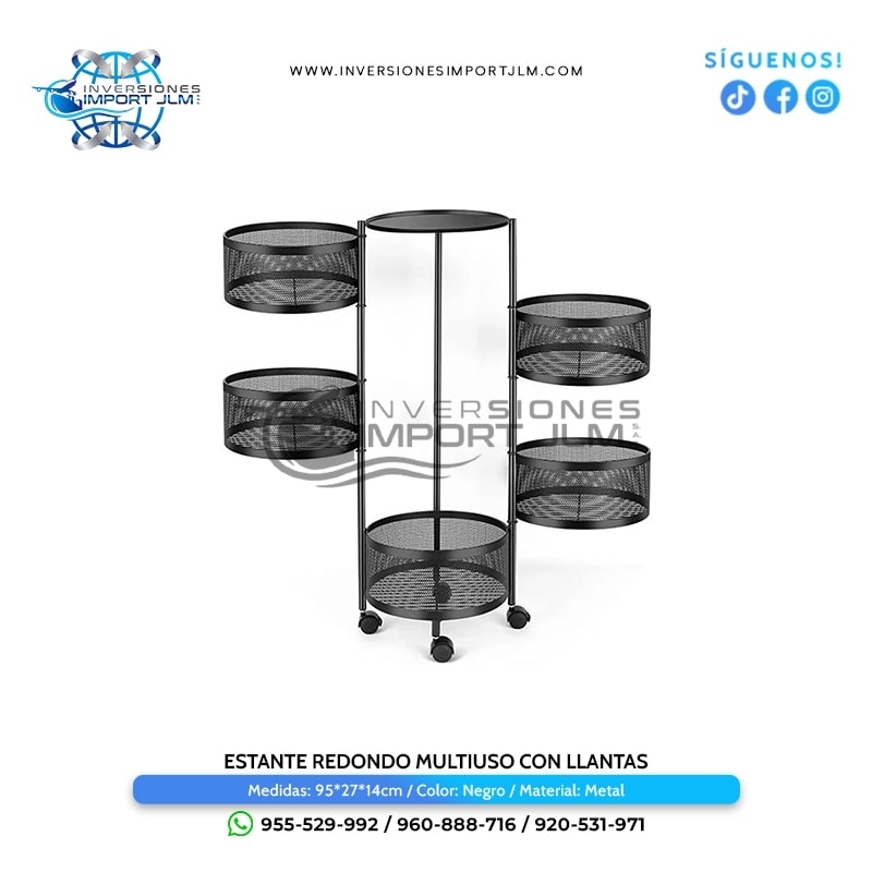 IMPORT JLM S.A.C. - ESTANTE ORGANIZADOR MULTIFUNCIONAL GIRATORIO MODELO CIRCULAR