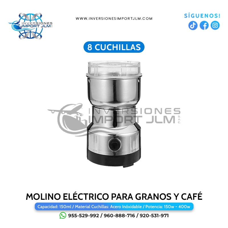 IMPORT JLM S.A.C. - MOLINILLO ELÉCTRICO DE GRANOS Y CAFÉ