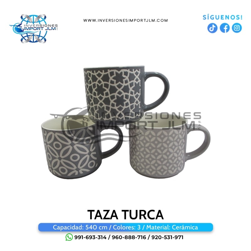 IMPORT JLM S.A.C. - TAZA DE LOZA MODELO »TURCA«