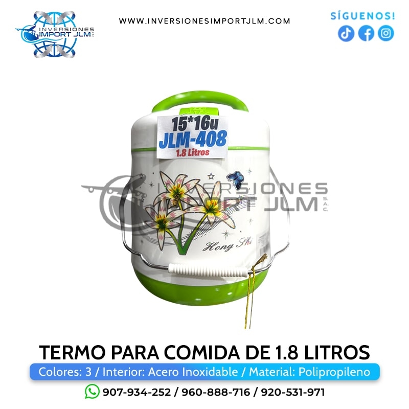 IMPORT JLM S.A.C. - TERMO PARA COMIDA DE 1.8 LITROS