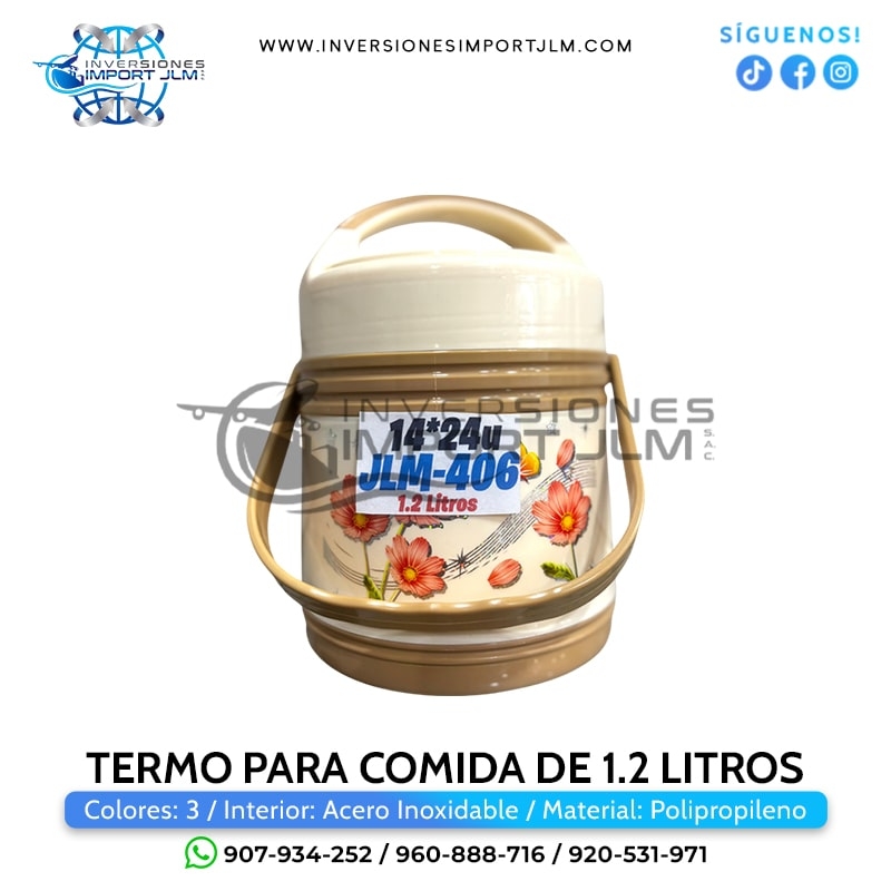 IMPORT JLM S.A.C. - Termo para comida de 1.2 litros