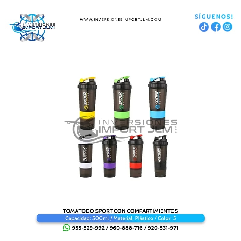 IMPORT JLM S.A.C. - TOMATODO SPORT CON COMPARTIMIENTOS