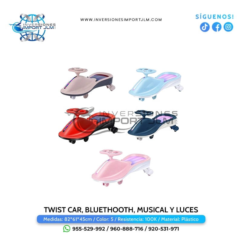 IMPORT JLM S.A.C. - TWIST CAR BLUETOOTH, MUSICAL Y LUCES
