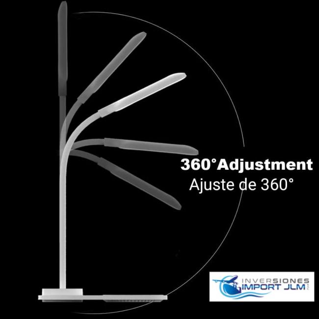 LAMPARA LED TACTIL RECARGABLE CON CARGADOR INALAMBRICO PARA CELULAR 